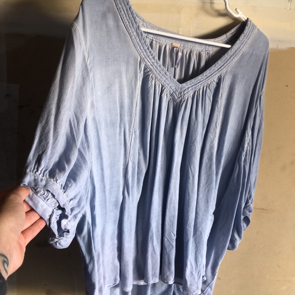 Free People Catch Me If You Can Oversized V-Neck - Picture 3 of 4